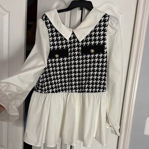 Stylish Black and White Blouse